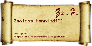Zsoldos Hannibál névjegykártya